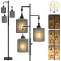 Hotsonic 72" Tall Boho Floor Lamp-Black