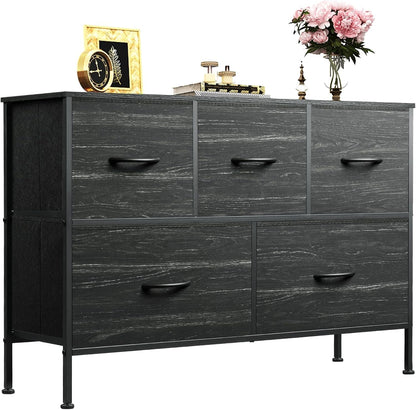 WLIVE Dresser for Bedroom with 5 Drawers