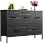 WLIVE Dresser for Bedroom with 5 Drawers