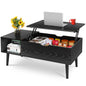 Lift Top Coffee Table with Hidden Storage Shelf for Living Room & Office