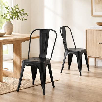 SOLEGGIATA Metal Dining Chairs Set