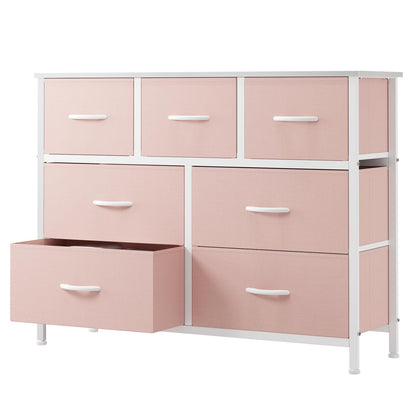 OLIXIS Dresser for Bedroom with 7 Fabric Drawers Storage Organizer