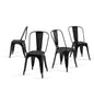 SOLEGGIATA Metal Dining Chairs Set