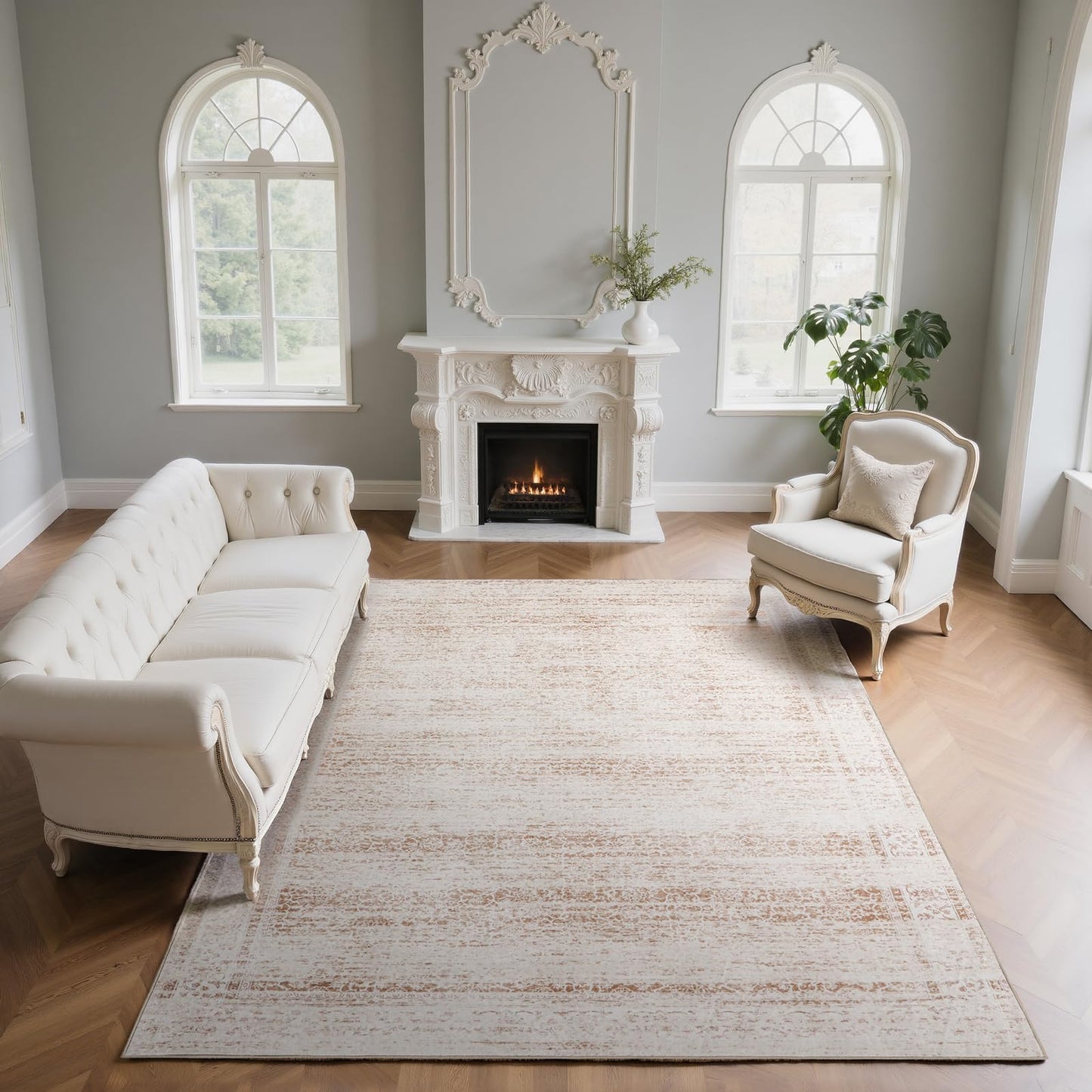 Lbris Machine Washable Rugs 8x10 Area Rugs for Living Room,Bedroom,Dining Room