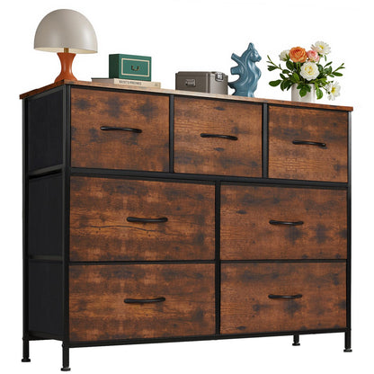 OLIXIS Dresser for Bedroom with 7 Fabric Drawers Storage Organizer