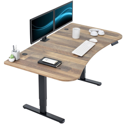 71" x 30" Electric Desk with Touch Screen Memory Controller