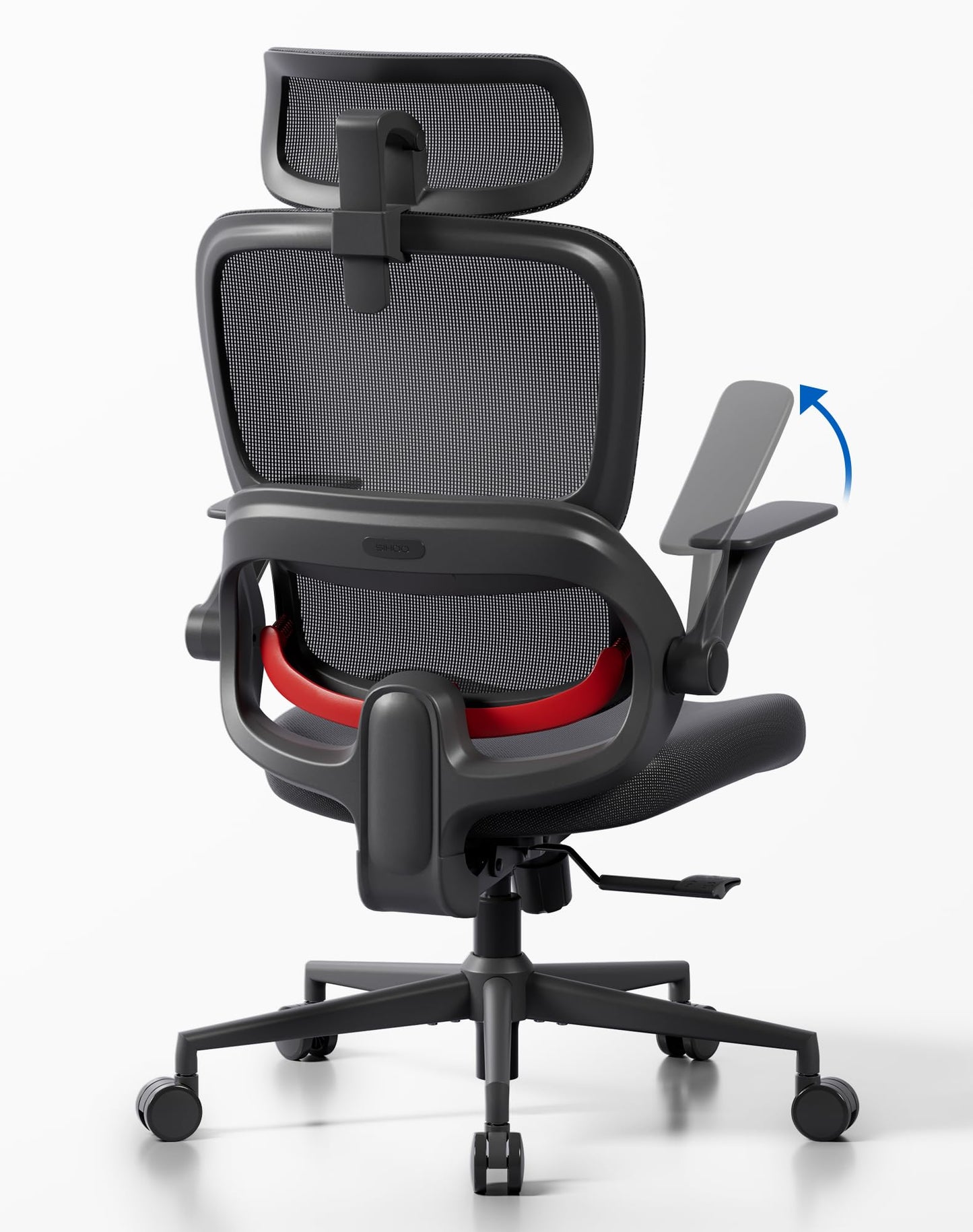 Ergonomic Mesh Office Chair with Adjustable Lumbar Support & Headrest