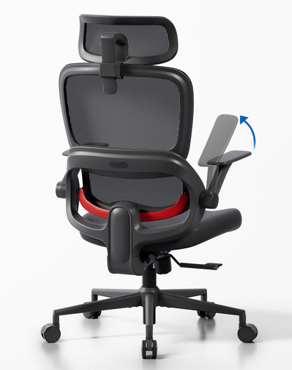 Ergonomic Mesh Office Chair with Adjustable Lumbar Support & Headrest