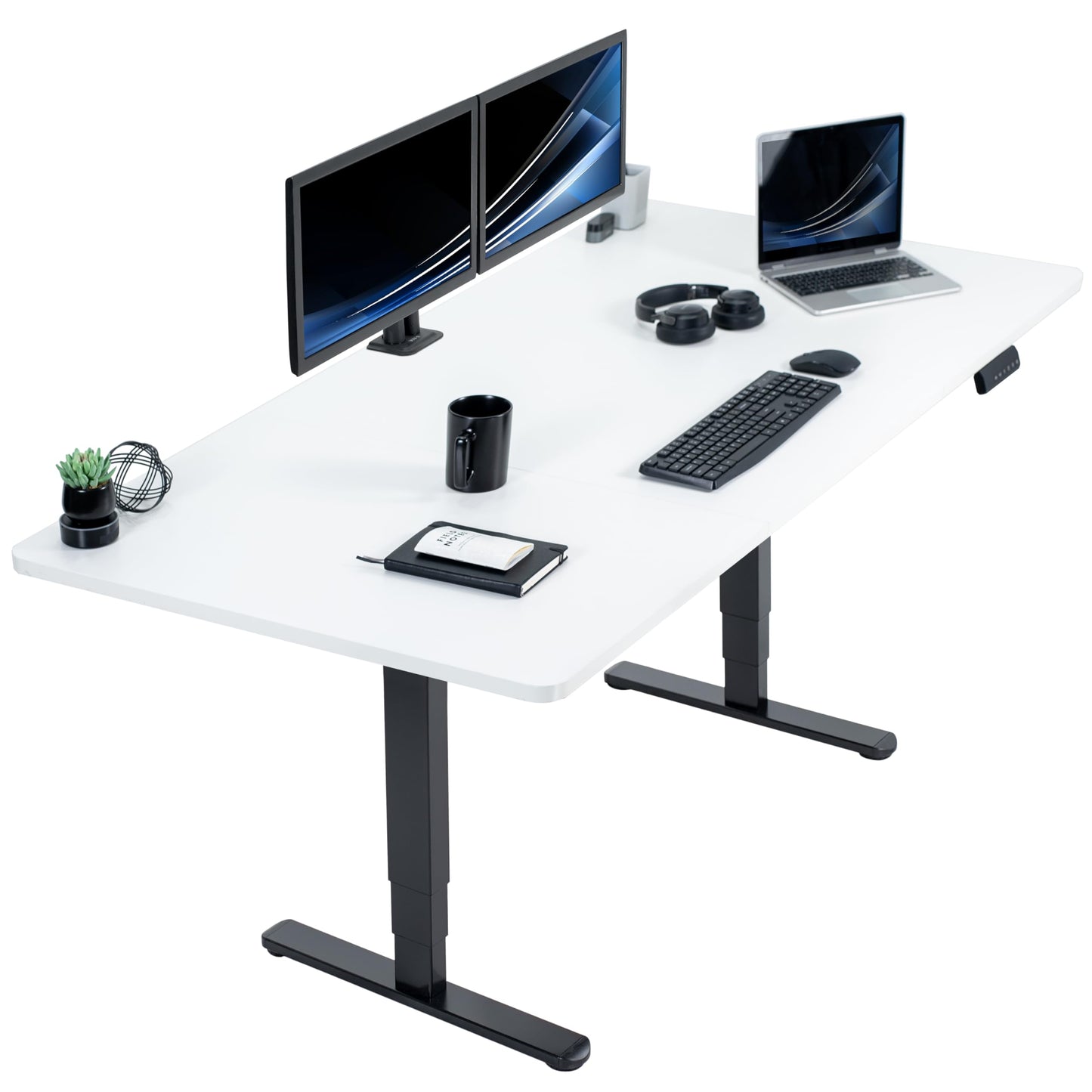 71" x 30" Electric Desk with Touch Screen Memory Controller