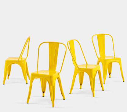 SOLEGGIATA Metal Dining Chairs Set