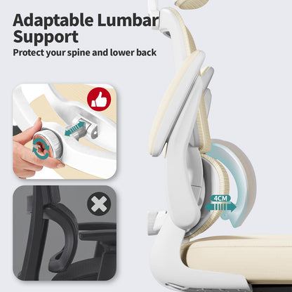 TRALT Office Chair Ergonomic Desk Chair - Gaming Chair with Lumbar Support