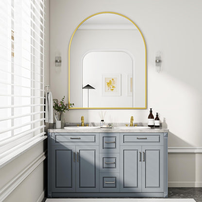 BEAUTYPEAK Arch Bathroom Wall Mirror