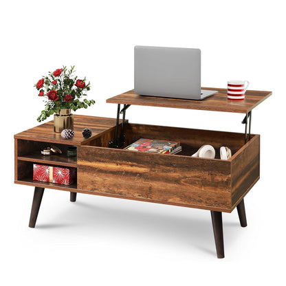 WLIVE Lift Top Coffee Table with Hidden Storage