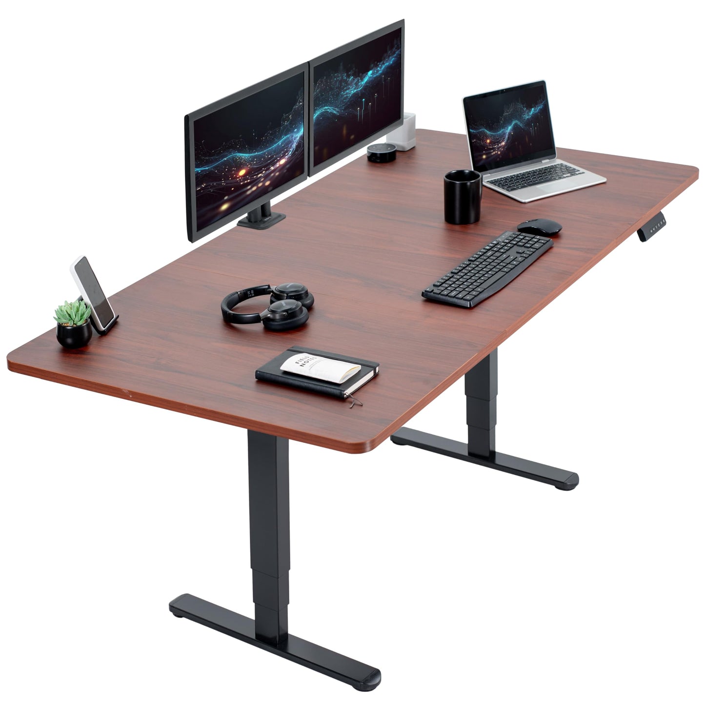71" x 30" Electric Desk with Touch Screen Memory Controller
