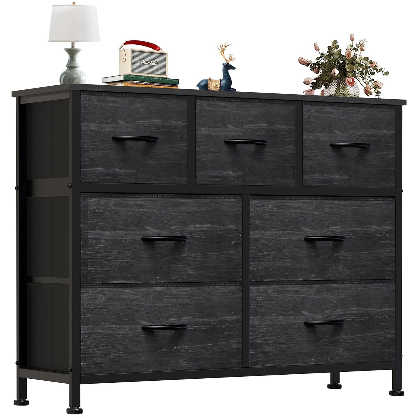 OLIXIS Dresser for Bedroom with 7 Fabric Drawers Storage Organizer