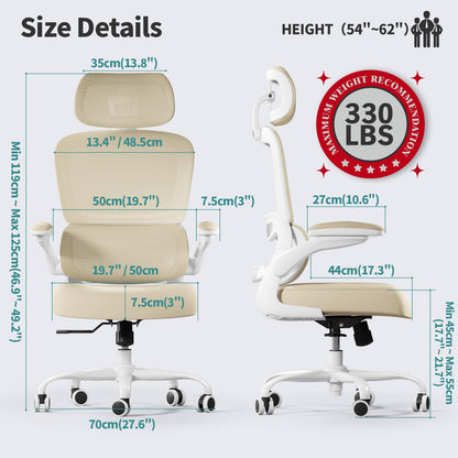 TRALT Office Chair Ergonomic Desk Chair - Gaming Chair with Lumbar Support