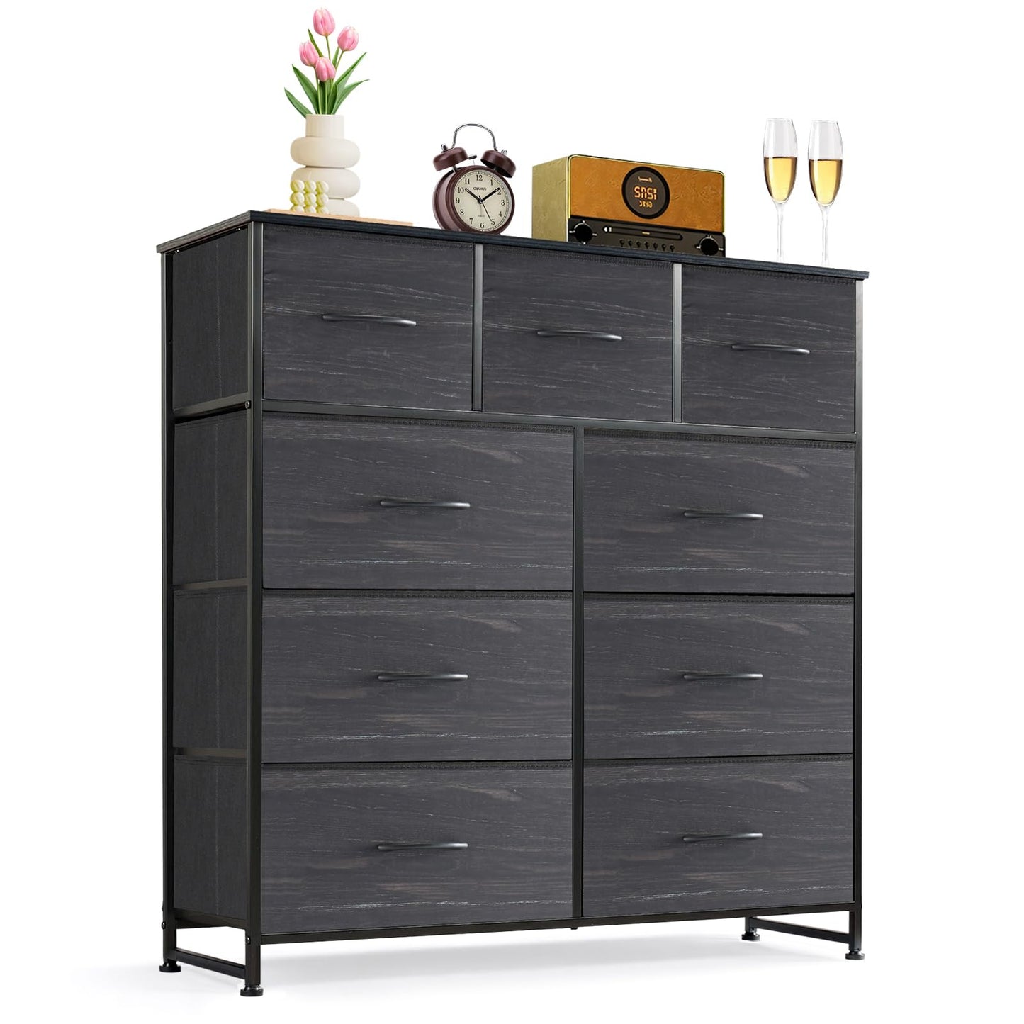 SageNest Dresser for Bedroom, Anti-Tip Tall Storage Organizer