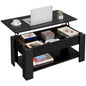 Lift Top Coffee Table with Hidden Storage Compartment for Living Room