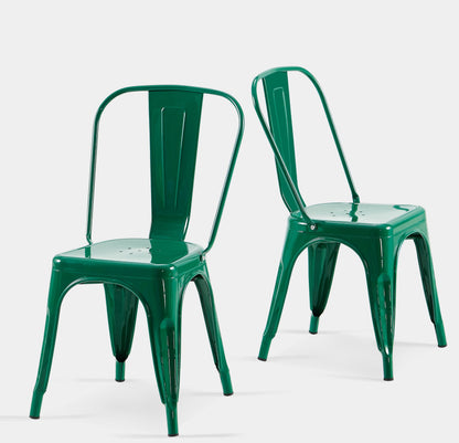 SOLEGGIATA Metal Dining Chairs Set