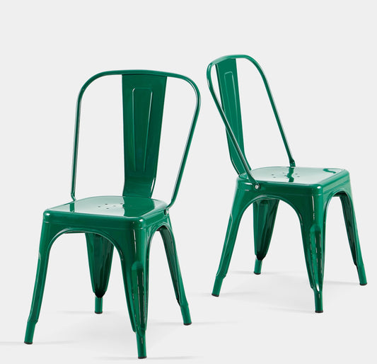 SOLEGGIATA Metal Dining Chairs Set