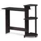 Computer Desk with Side Shelves for Home Office & Gaming Setup