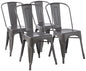 Metal Dining Chair with Durable Stackable Design for Dining & Kitchen