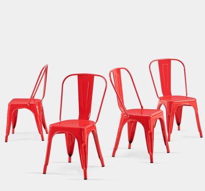 SOLEGGIATA Metal Dining Chairs Set