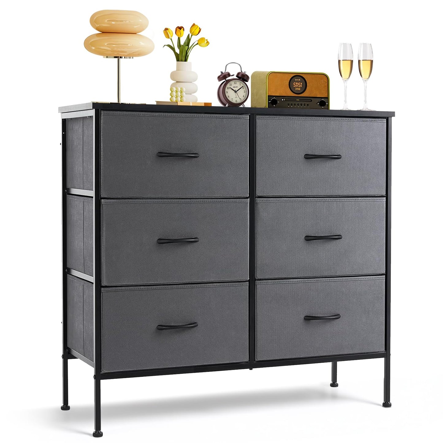 SageNest Dresser for Bedroom, Anti-Tip Tall Storage Organizer