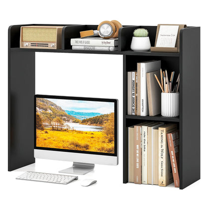 3-Tier Desktop Bookshelf Organizer with Storage Shelves for Office & Dorm