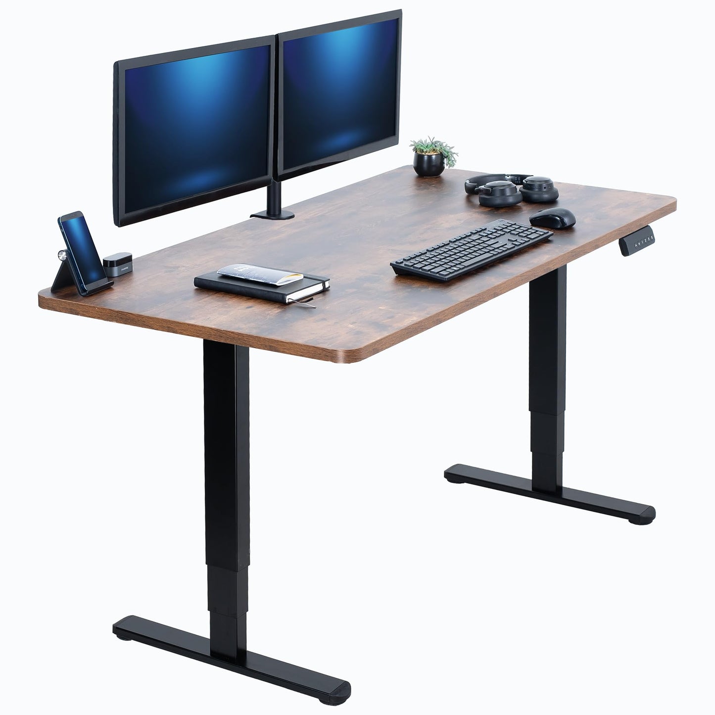 71" x 30" Electric Desk with Touch Screen Memory Controller