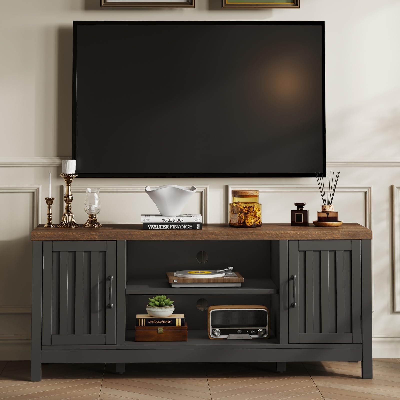 ChooChoo 54" Farmhouse TV Stand for TVs up to 65 inches