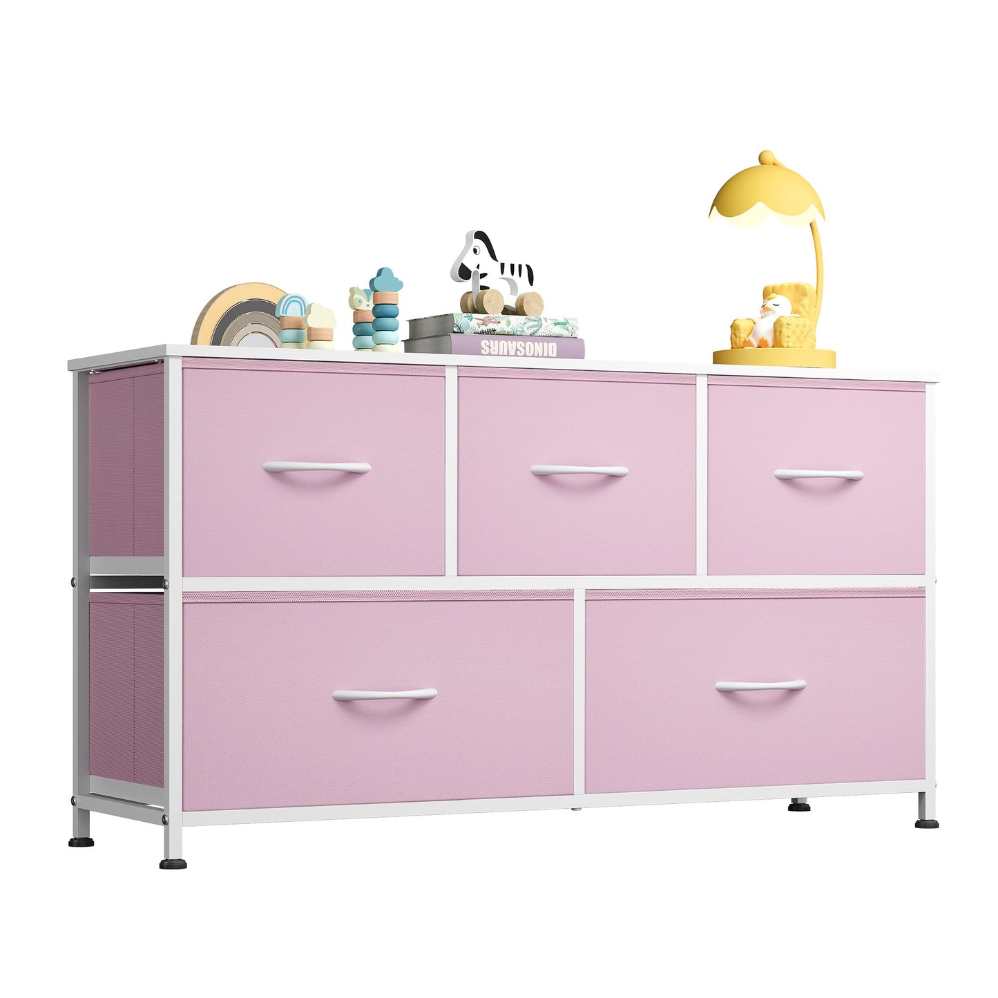 WLIVE Dresser for Bedroom with 5 Drawers