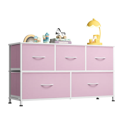 WLIVE Dresser for Bedroom with 5 Drawers