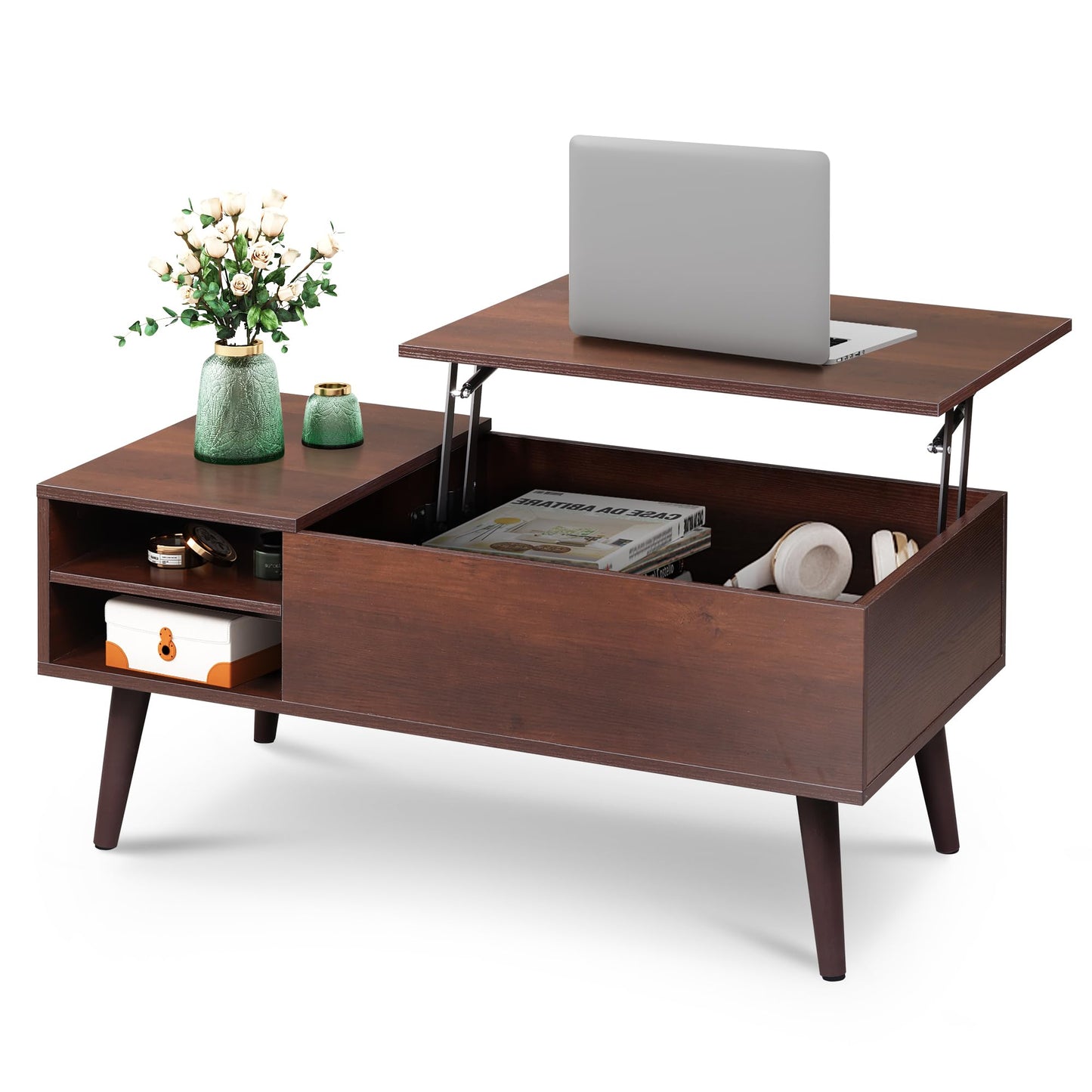 WLIVE Lift Top Coffee Table with Hidden Storage