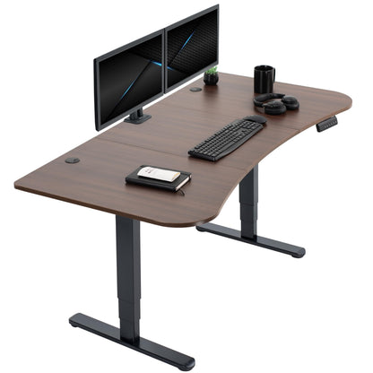 71" x 30" Electric Desk with Touch Screen Memory Controller