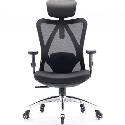 Ergonomic Mesh Office Chair with Adjustable Lumbar Support & Headrest