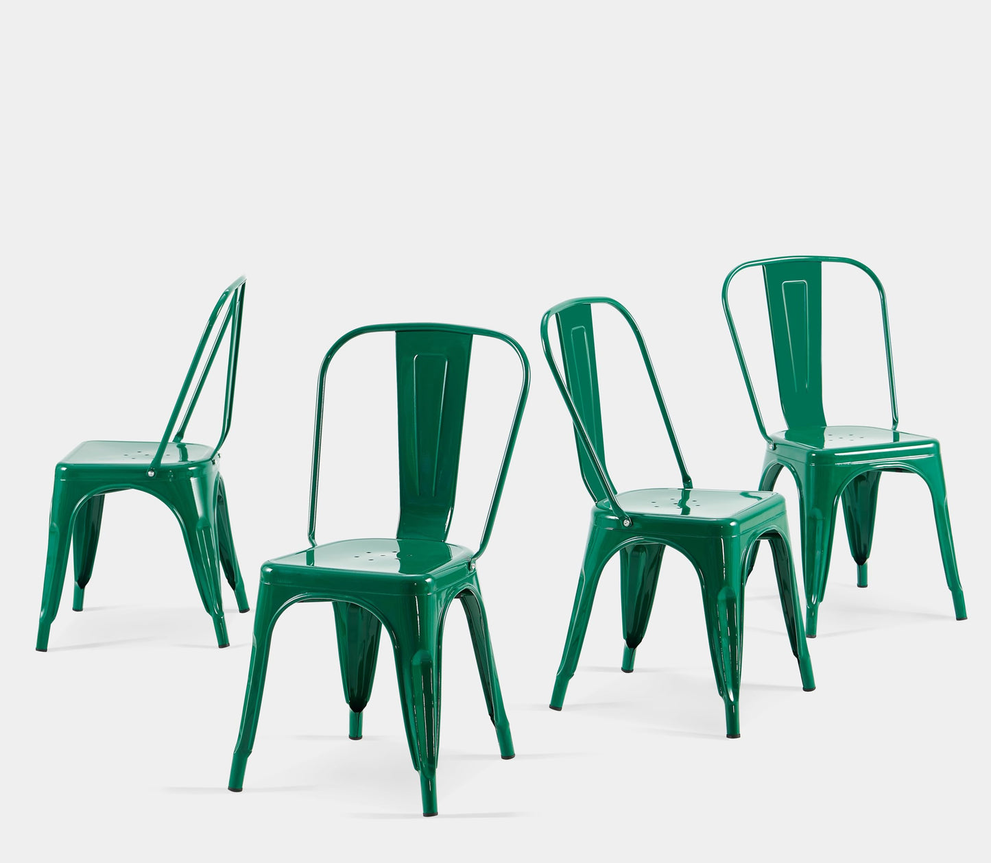 SOLEGGIATA Metal Dining Chairs Set