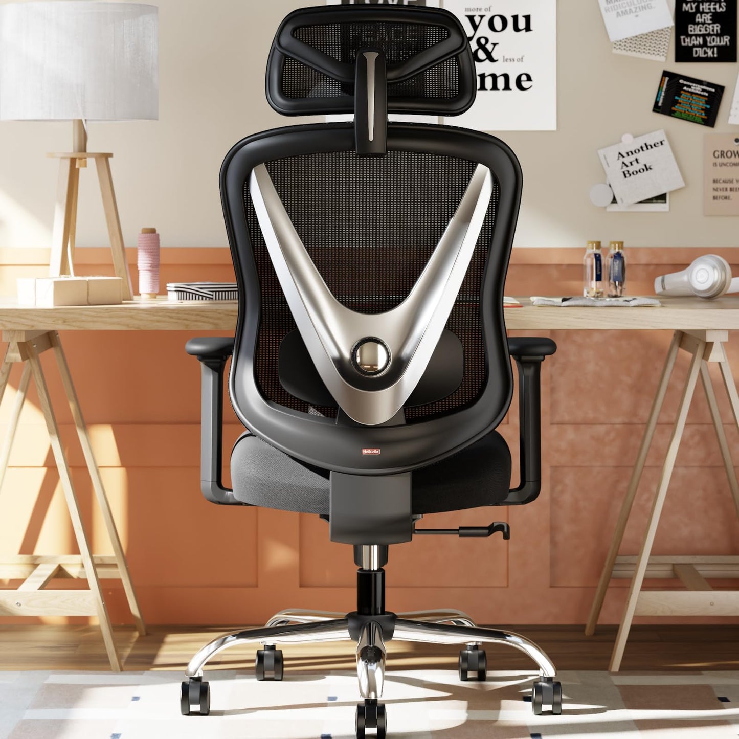 Ergonomic Office Chair with 3D Lumbar Support & Adjustable Armrests