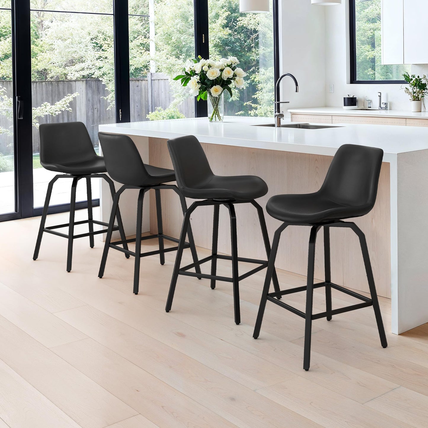 LUE BONA 360° Swivel Bar Stools
