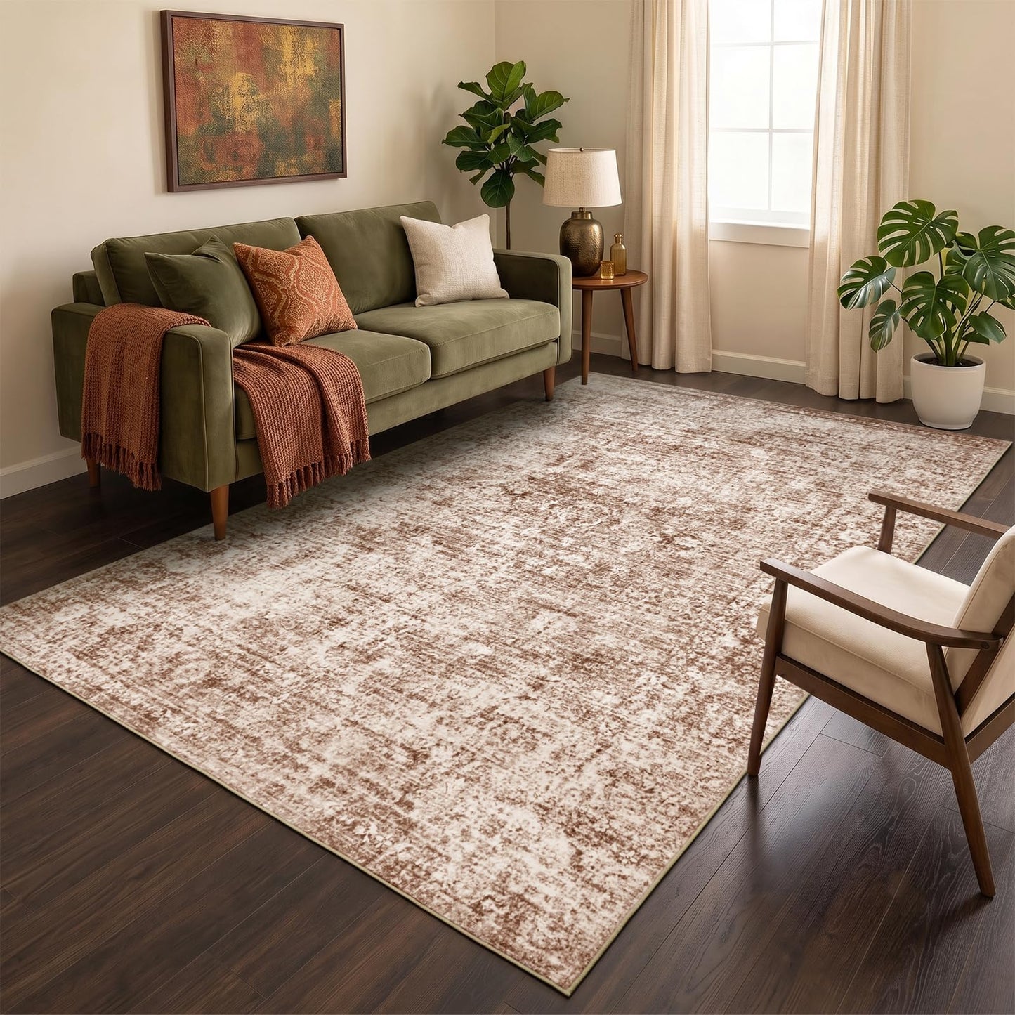 Homemate Washable Area Rug for Home Decor