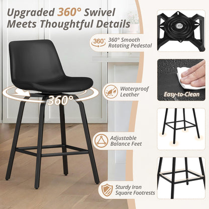 LUE BONA 360° Swivel Bar Stools