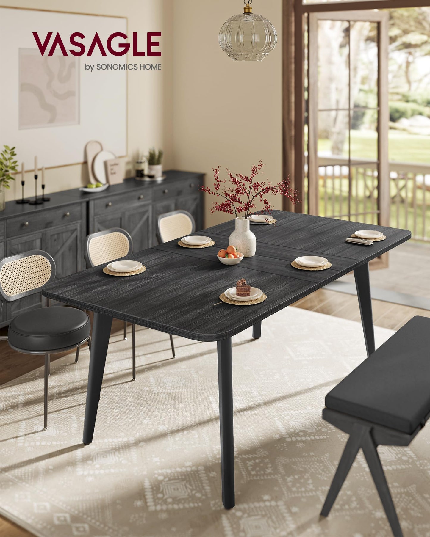 VASAG Dining Table, Kitchen Table, for Living Room, Dining Room