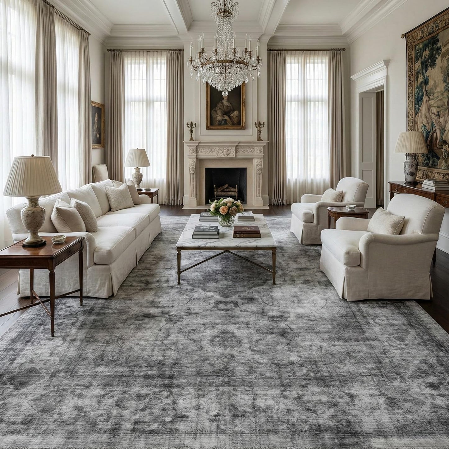 Homemate Washable Area Rug for Home Decor