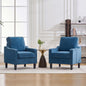 Mid Century Modern Accent Chair with Upholstered Seat & Wood Legs