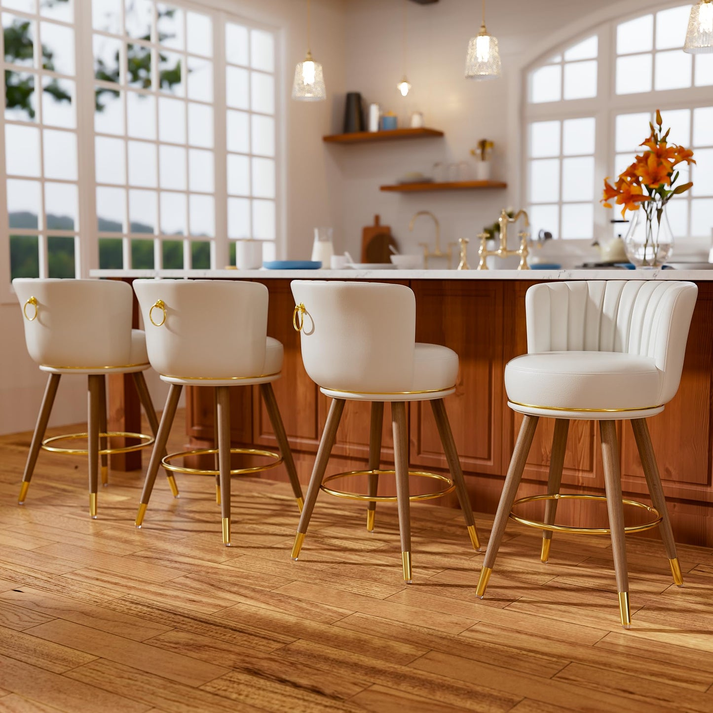 SeekFancy Swivel Bar Stools B306