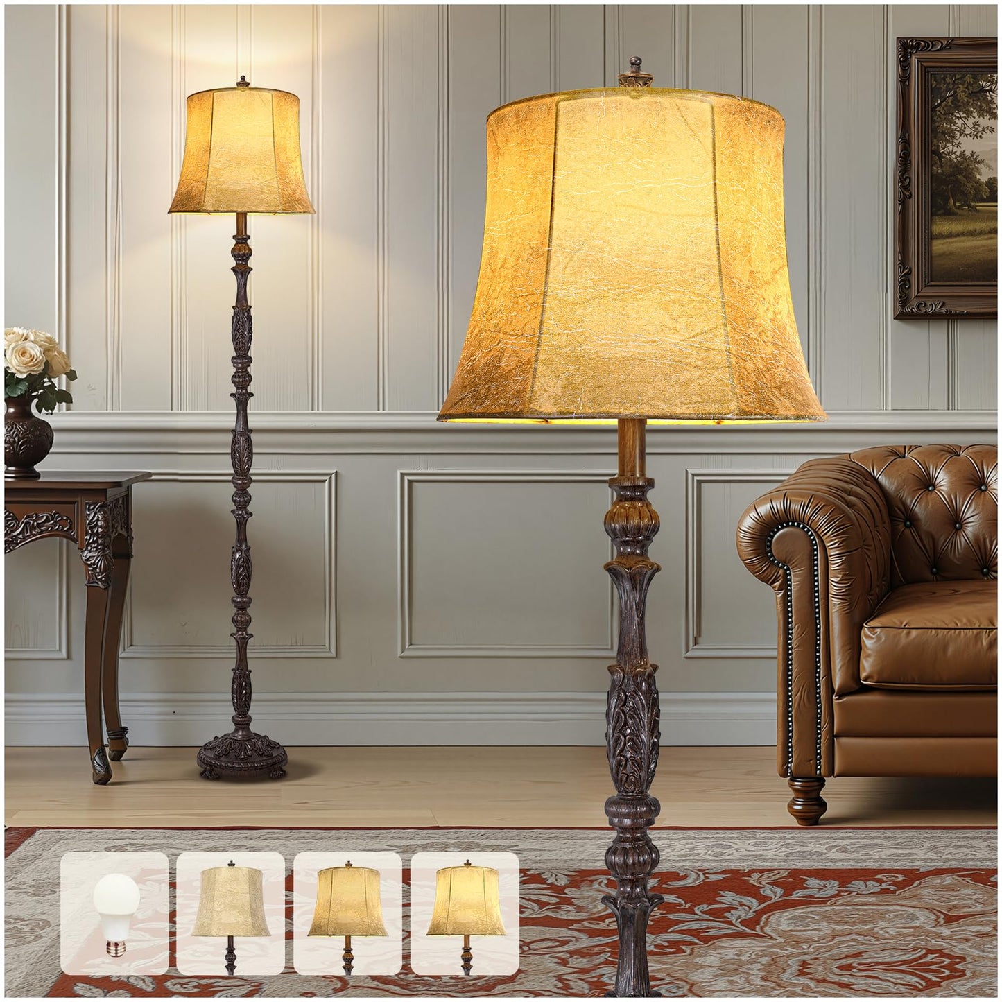 Dual Lantern Tree Floor Lamp Series