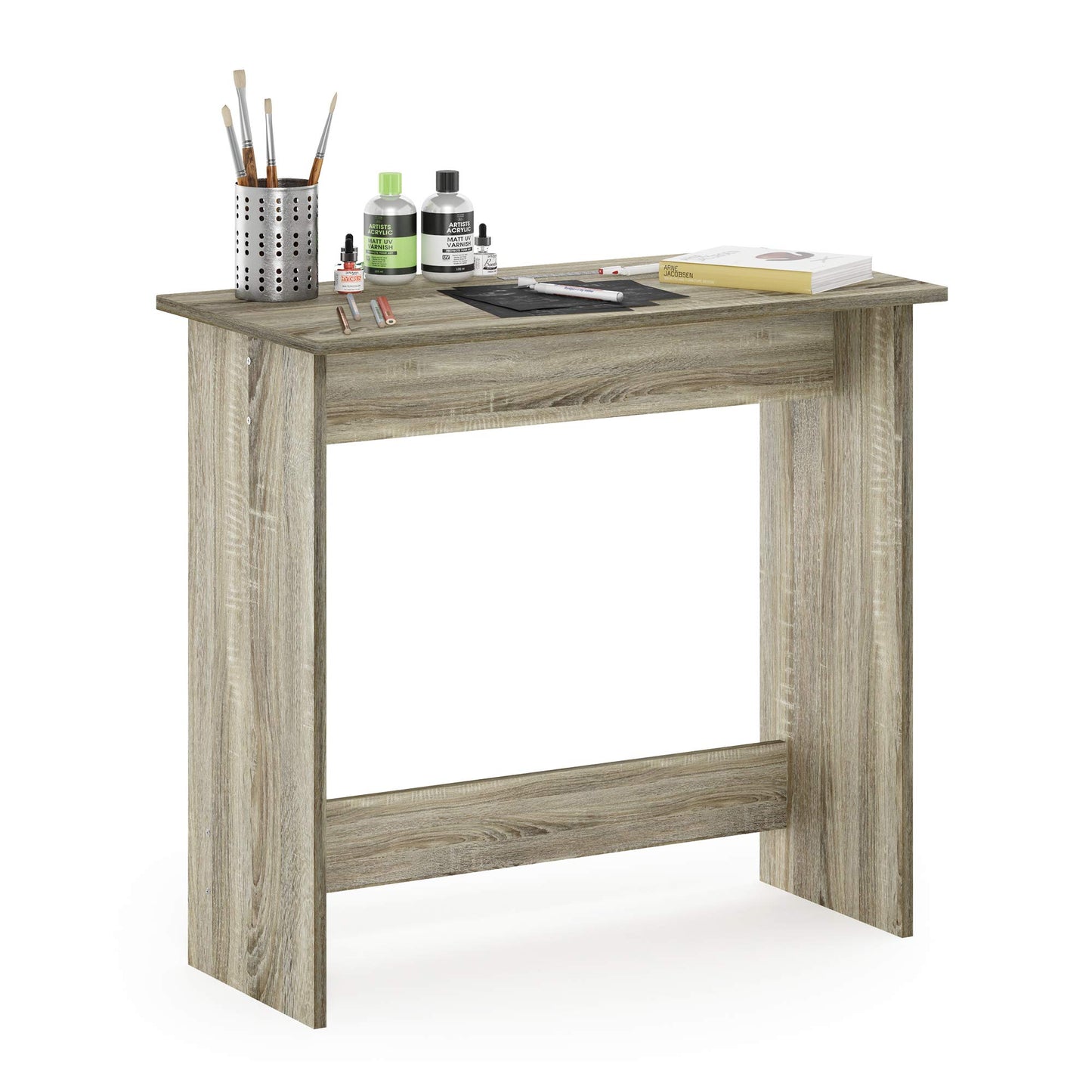 Furinno Simplistic Study Table, White