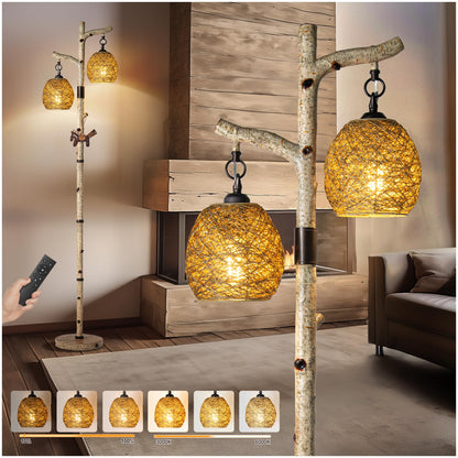 Dual Lantern Tree Floor Lamp Series