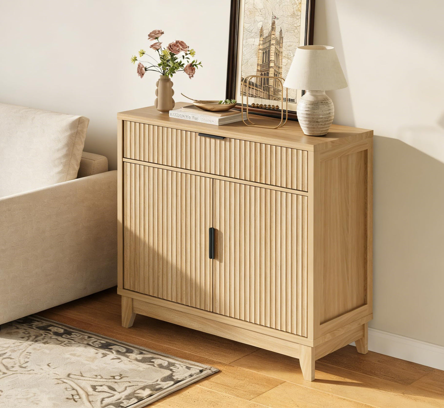 Vabches Modern Sideboard Buffet Cabinet with Storage