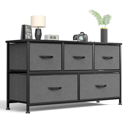 7 Drawer Fabric Dresser with Storage Bins and Steel Frame for Bedroom & Closet